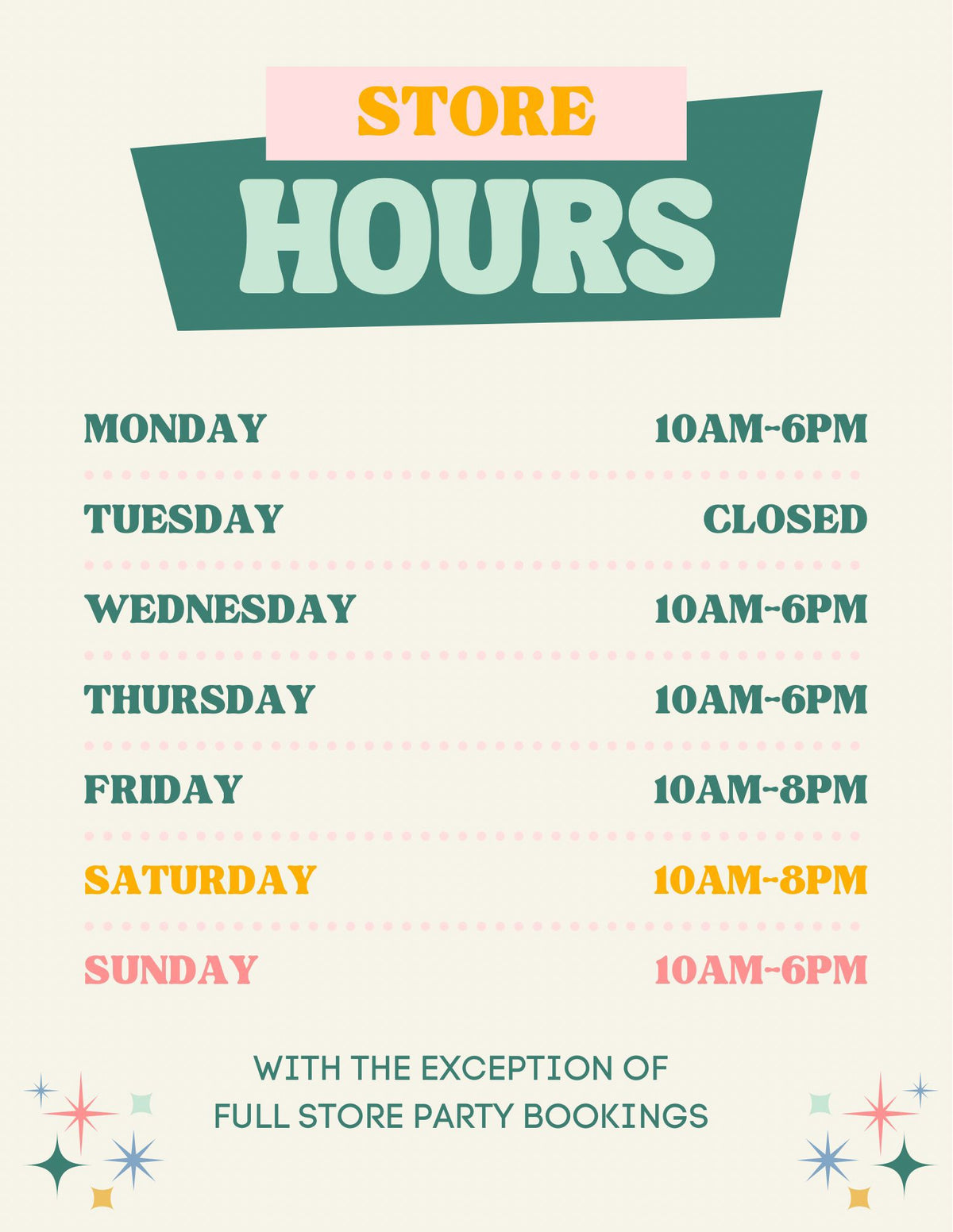 Menu Poster 1